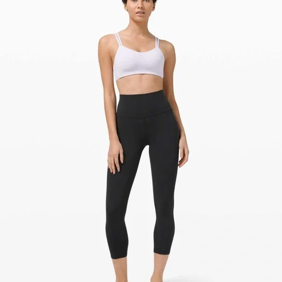 Lululemon Align High Rise Crop 23″ Leggings – Black / Nulu Fabric / Women’s - Picture 6 of 8